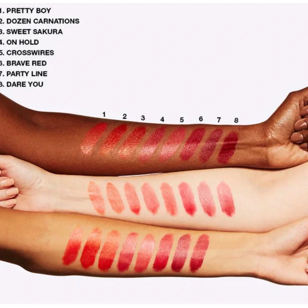 New in box MAC Cosmetics Cremesheen  Dare You Lipstick - Bold Red 3g - Picture 3 of 3
